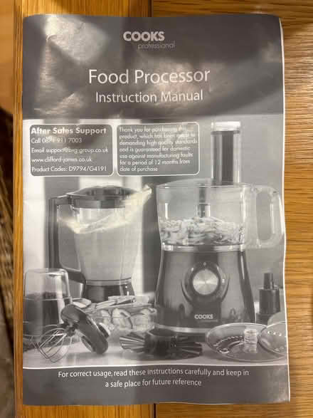 Photo of free Food processor (Mile Oak BN41) #1
