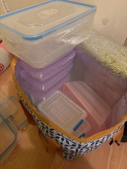 Photo of free Bag full of different size plastic containers (Coley Ave Area RG1) #2
