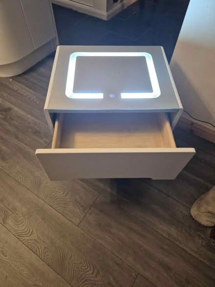 Photo of free Bedside Table with wireless charger (Chadwell Heath) #3