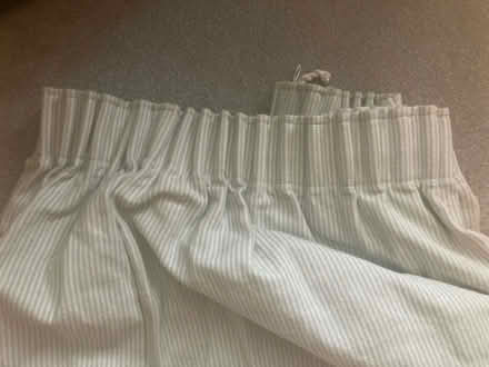 Photo of free Pair of long heavy striped curtains (M33, Brooklands, Sale) #3