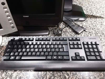 Photo of free Set of 3 Computer Screens/Monitors and Keyboard (Chapel Allerton LS7) #3