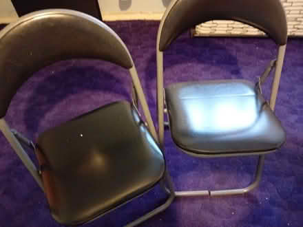 Photo of free two metal folding chairs (Netteswell CM20) #4