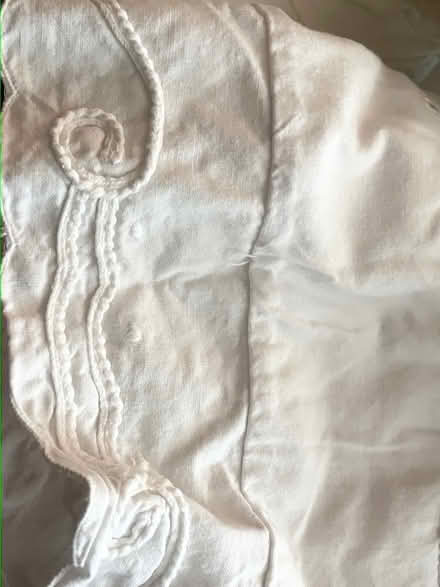 Photo of free 3 white cotton frilly pillow covers (Chelsea) #3