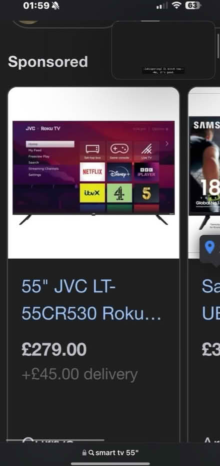 Photo of 55” smart tv (PR4) #1