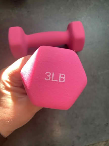 Photo of free 3 lb weights (Bradford) #2