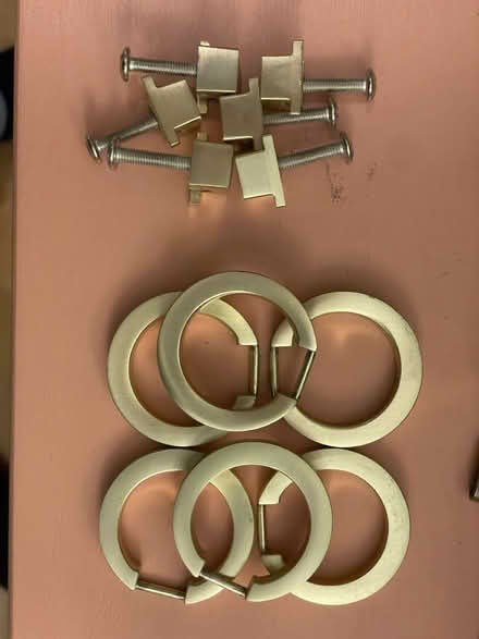 Photo of free Metal Draw pulls x 6 (Forest row) #1