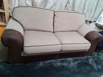 Photo of free Double bed sofa couch in extremely good condition (Bedford Park MK40) #1