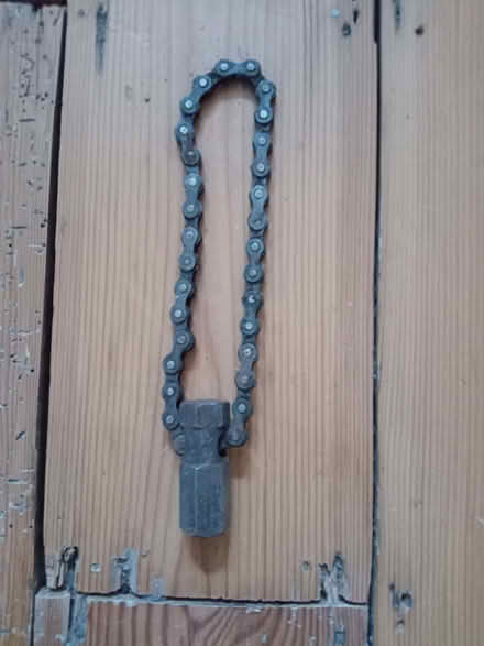 Photo of free Chain wrench for changing oil filter on car (Bailbrook) #1