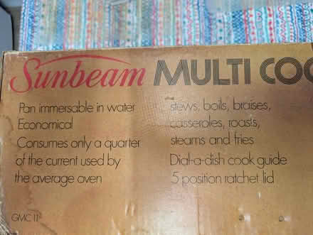 Photo of free Sunbeam multi cooker (Notting Hill W11) #2