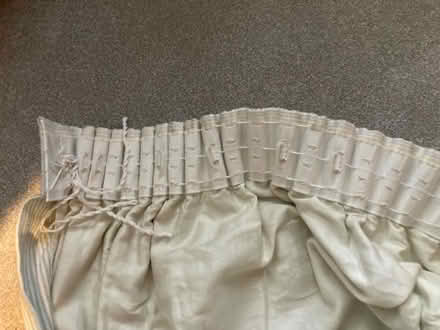 Photo of free Pair of long heavy striped curtains (M33, Brooklands, Sale) #4