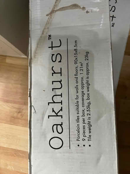 Photo of free 2 boxes of new tiles (Brownhill Road, Catford) #2