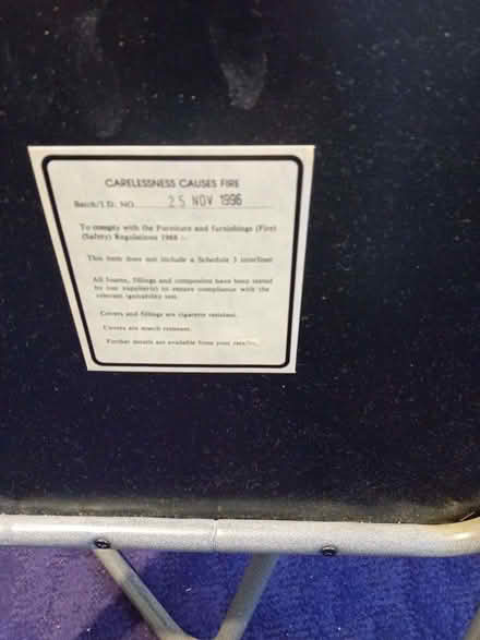 Photo of free two metal folding chairs (Netteswell CM20) #2