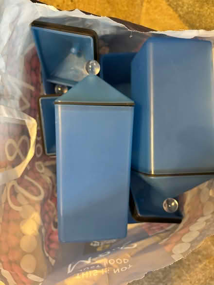 Photo of free 7 blue containers (Kendal LA9) #1