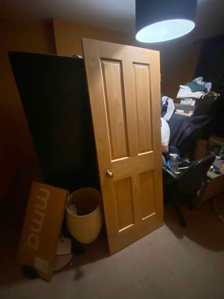 Photo of free Wickes oak veneer panel fire door (N227by) #1