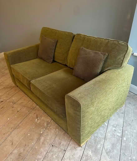 Photo of free Sofa bed (two seater) with cushions (North Kingston KT2) #2