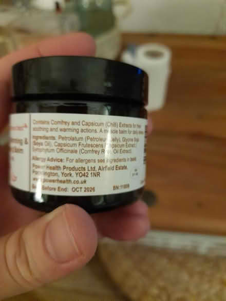 Photo of free Chilli comfrey ointment/gel (Larkhall, Bath BA1) #2