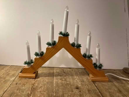 Photo of free 4 wooden Christmas candelabras (Shoreham-by-sea BN43) #2