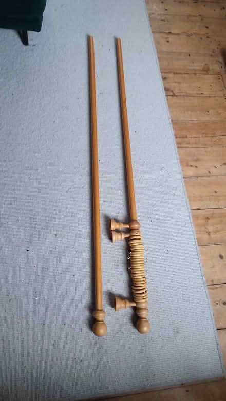 Photo of free Double length wooden curtain pole (B29) #1