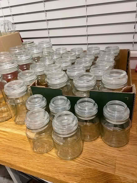 Photo of free Set of 62 glass storage jars (Mistley CO11) #3