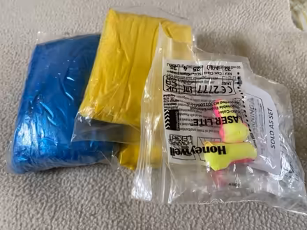 Photo of free Rain ponchos & ear plugs (Great Bourton, OX17) #1