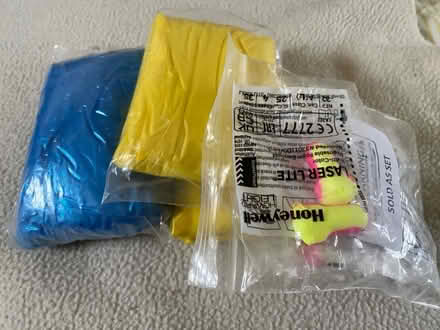 Photo of free Rain ponchos & ear plugs (Great Bourton, OX17) #1