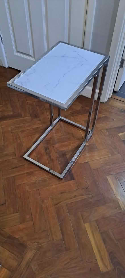 Photo of free Side table glass and chrome metal (Pratts Bottom) #1
