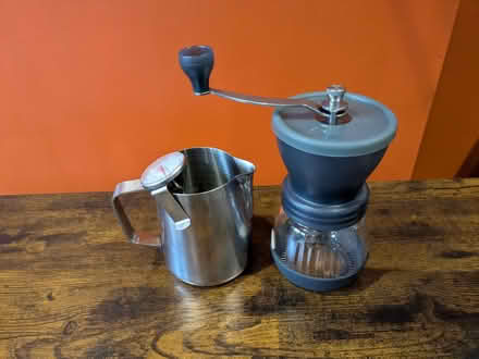 Photo of free Hario coffee grinder + milk jug, thermometer (South Gosforth NE3) #1