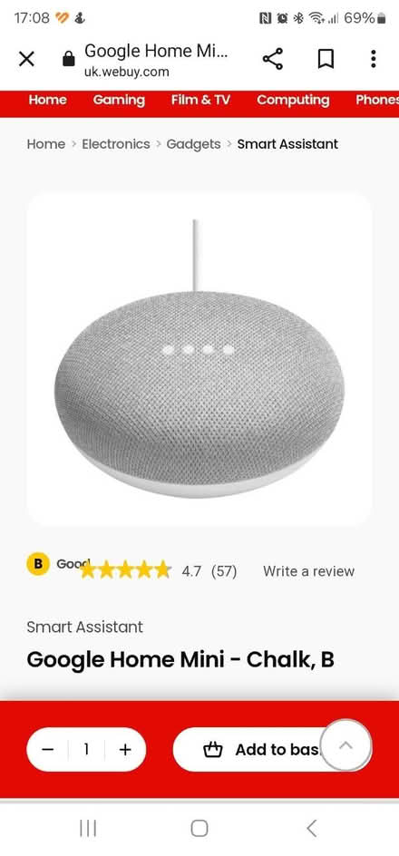 Photo of Google home/mini smart speakers (Snettisham PE31) #2