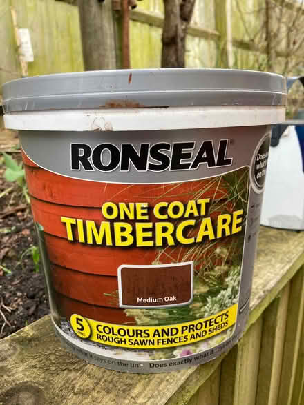 Photo of free Ronseal Timbercare Fence paint 5L (Barton OX3) #1