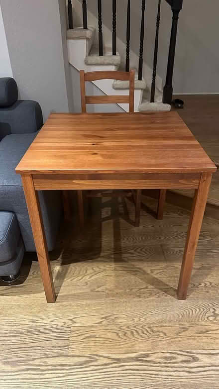 Photo of free Table for two with one chair (West Sunnyvale) #1