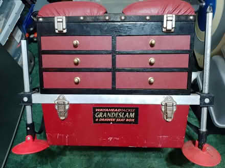 Photo of free pole fishing box Wayahead Grandslam 6 draw + Octoplus legs (CO15) #2