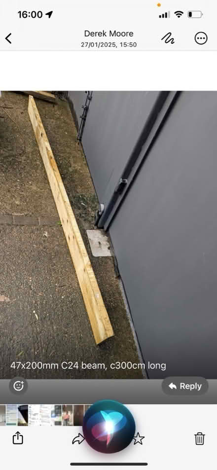Photo of free 2 timber beams (BR1 Sundridge park) #1