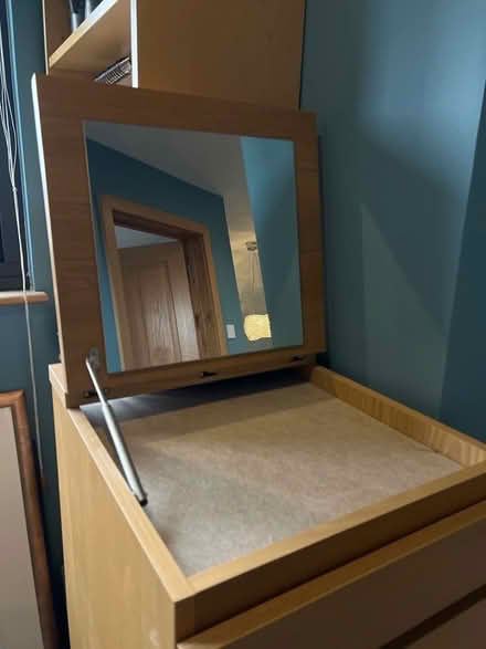 Photo of free IKEA Malm tall boy and bedside in oak (Broxbourne EN10) #3