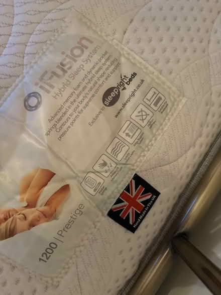 Photo of free Double bed frame and mattress (TN38) #3