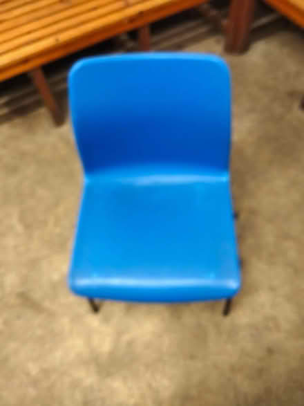 Photo of free 16 x blue plastic chairs (Bilbrook WV8) #2