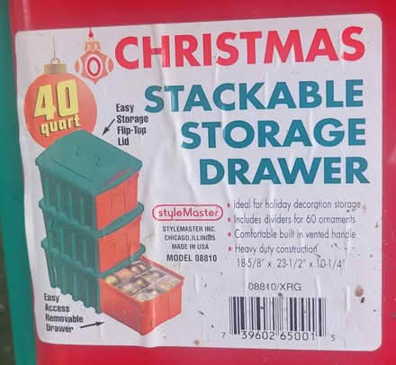 Photo of free Christmas storage bins (Lake Forest) #1