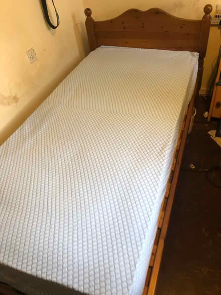 Photo of free Pine single bed. (Lyneham OX7) #2