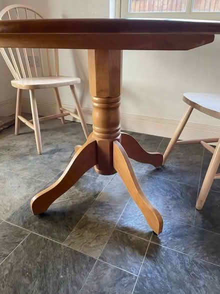 Photo of free Wooden dining table (Sunningdale) #2