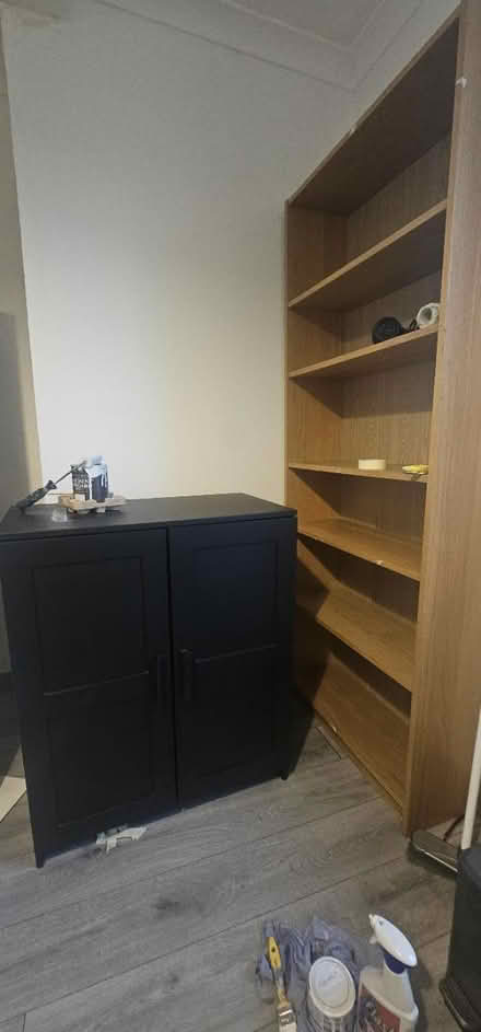 Photo of free bookshelf and black cabinet (craigentinny) #1