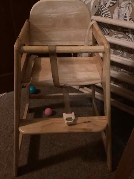 Photo of free Wooden Highchair (Hythe,) #2