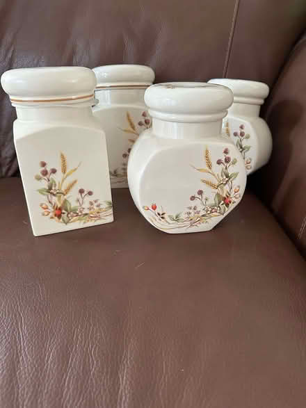 Photo of free 4 x Vintage Marks and Spencer Ceramic Storage Jars (Warfield RG12) #1