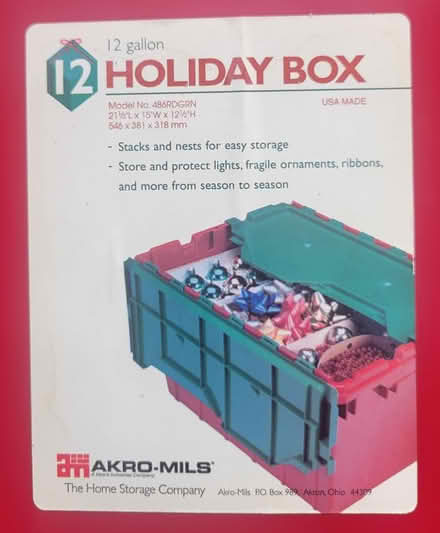 Photo of free Christmas storage bins (Lake Forest) #2