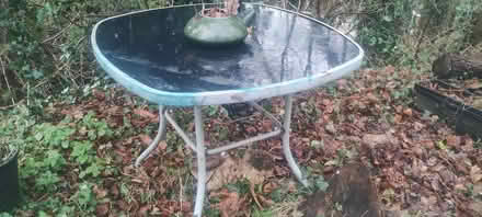 Photo of free Outdoor garden table metal and glass (Trevor LL20) #1
