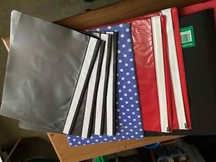 Photo of free Various -ring binders, plastic wallets and a lever arch file (Port of Wisbech PE13) #2
