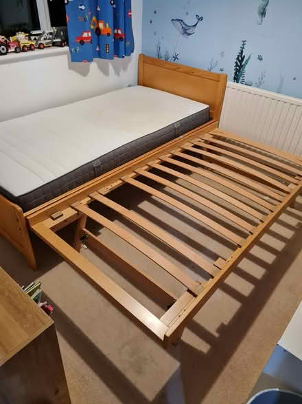 Photo of free Trundle bed with 1 mattress (Leominster) #2