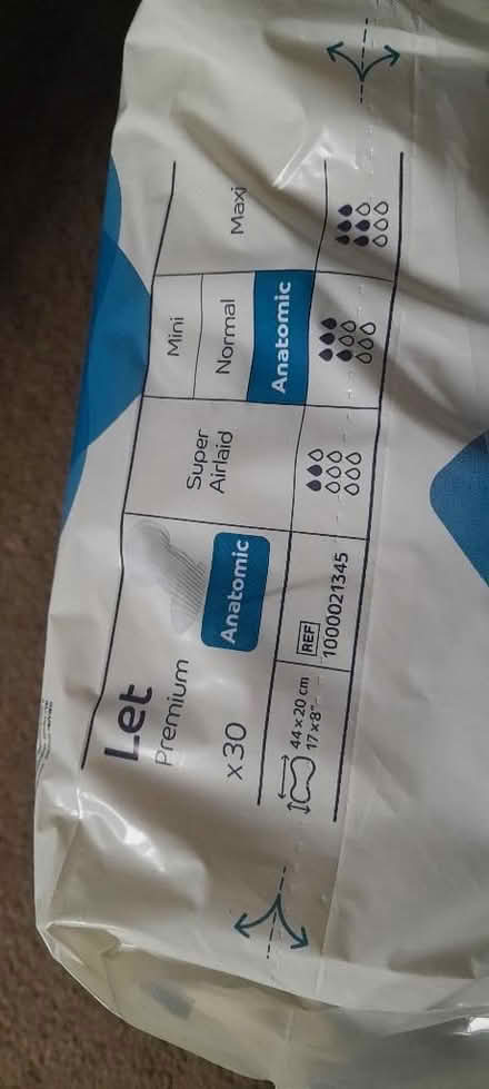 Photo of free Continence pads (Kings Heath B14) #3