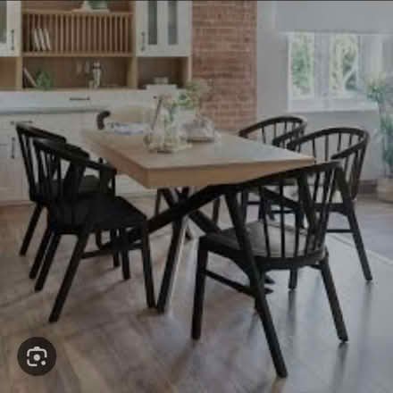 Photo of Black dining table and chairs (Eastwood NG16) #2