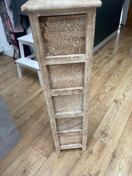 Photo of free Slim wooden drawer unit (Beckenham, Kent.) #3