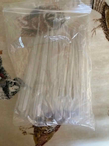 Photo of free Small bag of unused plastic pipettes (Galgate LA2) #1