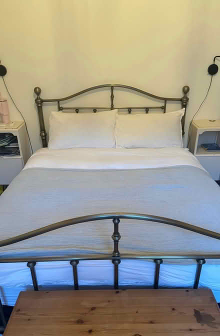 Photo of free Double bed frame and mattress (TN38) #1